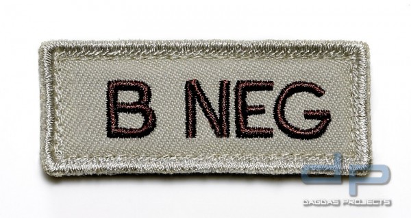 KHS Blutgruppen Patch | B NEG Tan