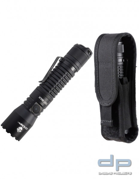 COP®/Speras -EST MAX- Taschenlampe inkl. Akku und COP® 1409 Molle Holster