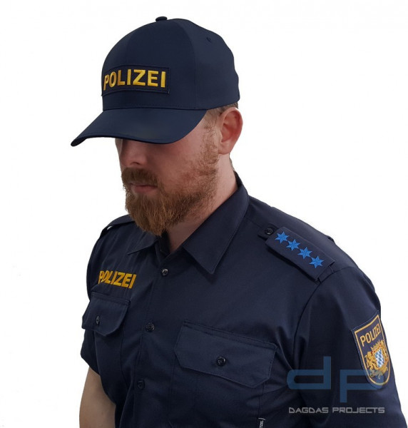 Flexfit Delta Cap Polizei Design Bayern in dark-navy- Größe S-M