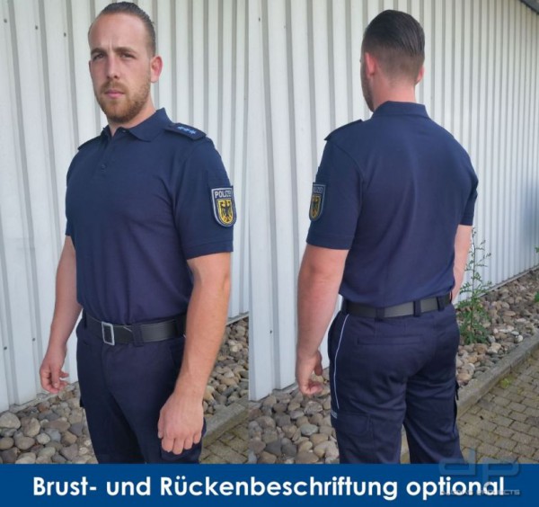 ETZEL Dienstpoloshirt unisex in dunkelblau Größe M