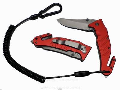 FOX Outdoor Messer Rescue Knife Rettungsmesser Gurtschneider